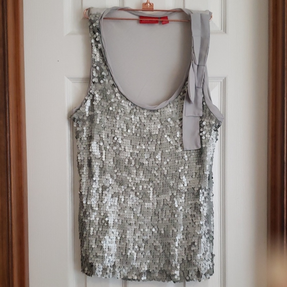 NWOT New York & company collection silver top